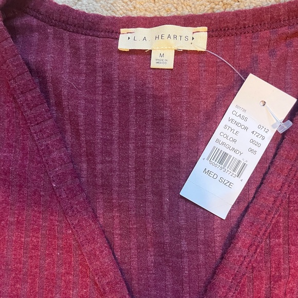 NEVER USED-  PACSUN maroon long sleeve shirt- Medium - Picture 5 of 5